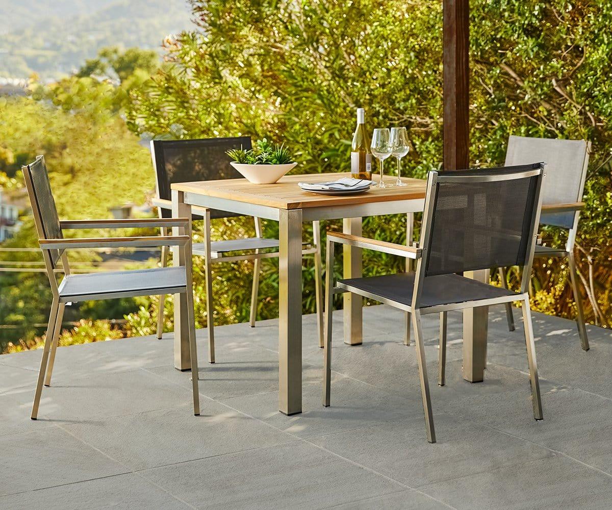 Farino Outdoor Square Dining Table - Image 4