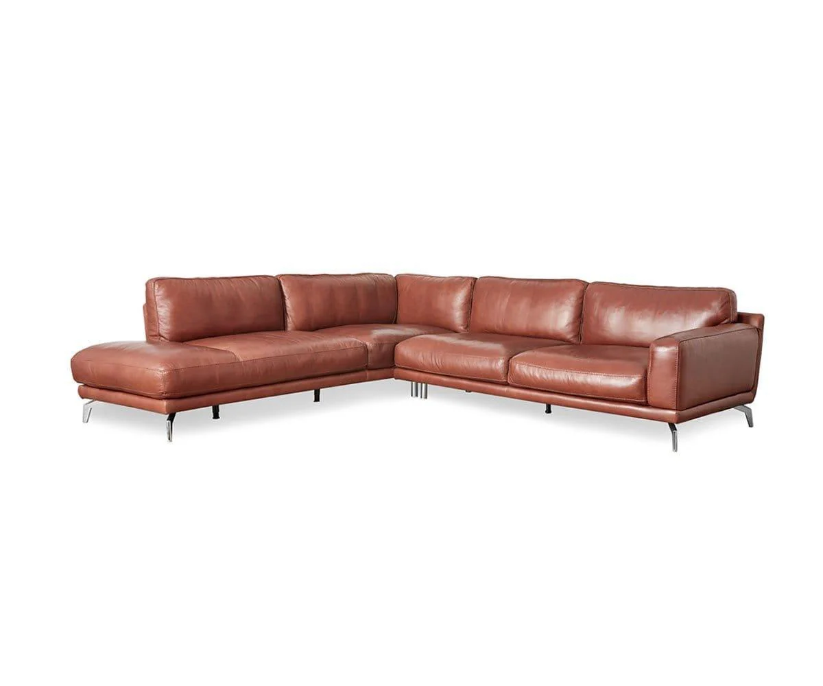 Peruna Leather Left Sectional - Image 5
