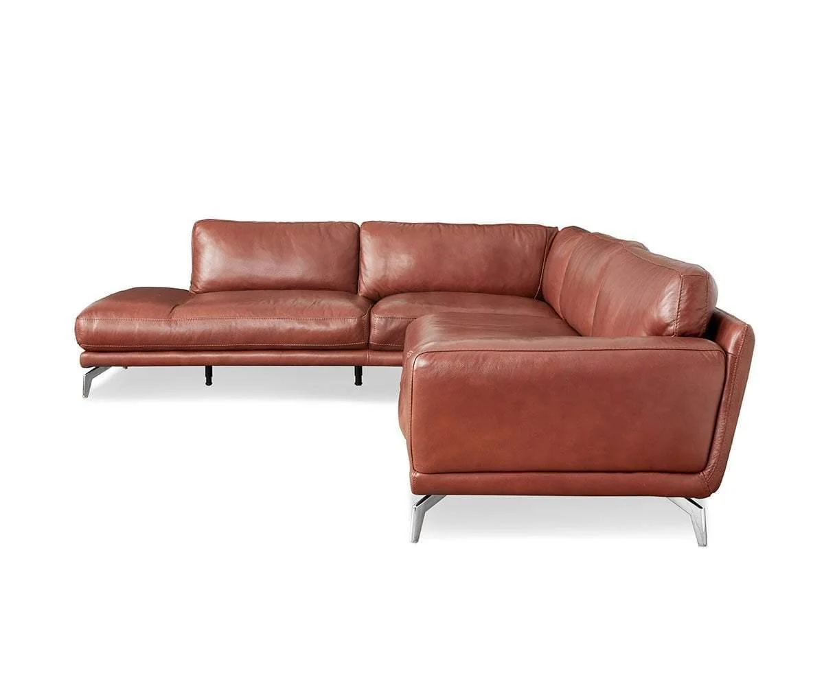 Peruna Leather Left Sectional - Image 6