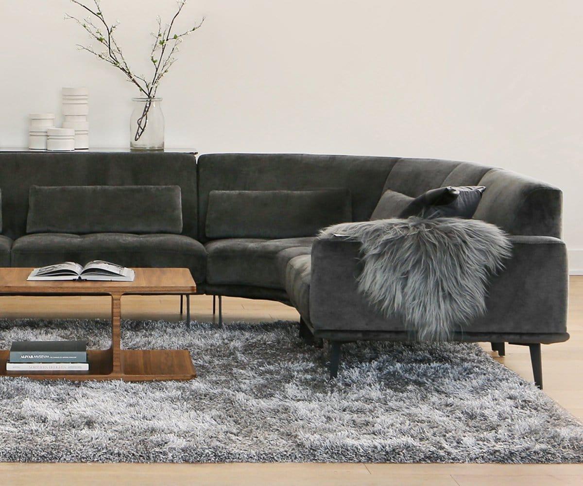 Sheepskin Throw - Grey - Image 3