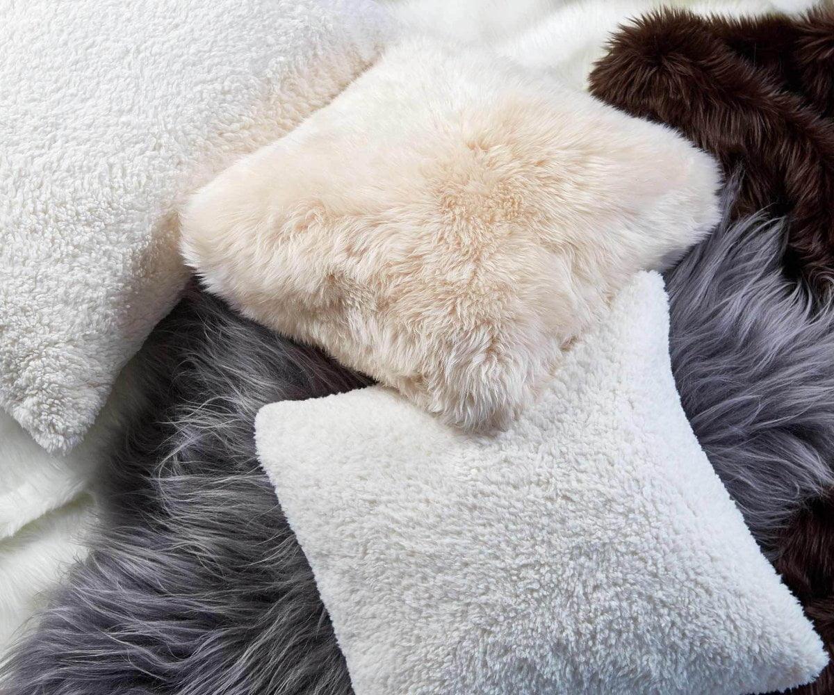 Sheepskin Throw - Grey - Image 4