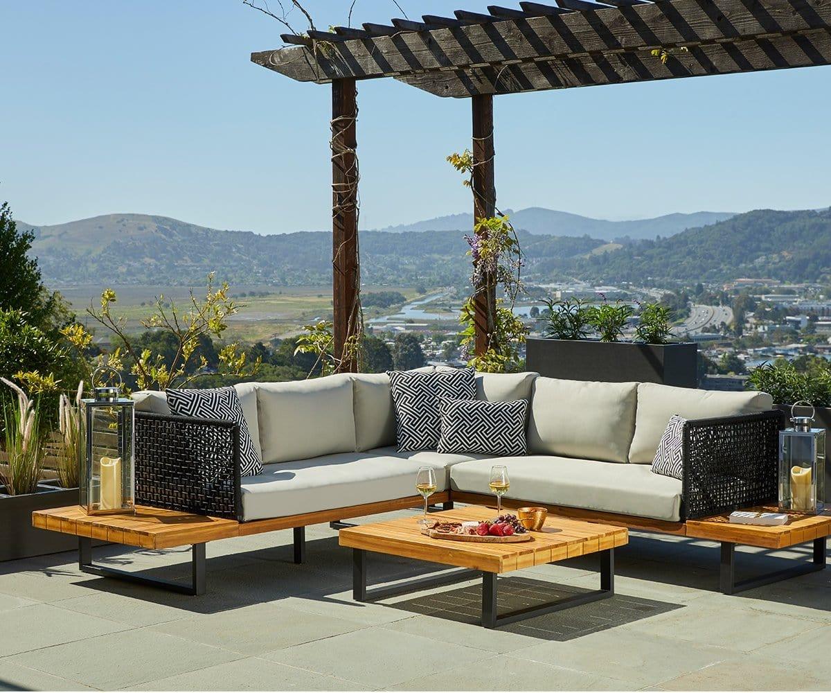 Vila Outdoor Square Coffee Table - Image 3